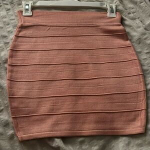 Pink pencil skirt